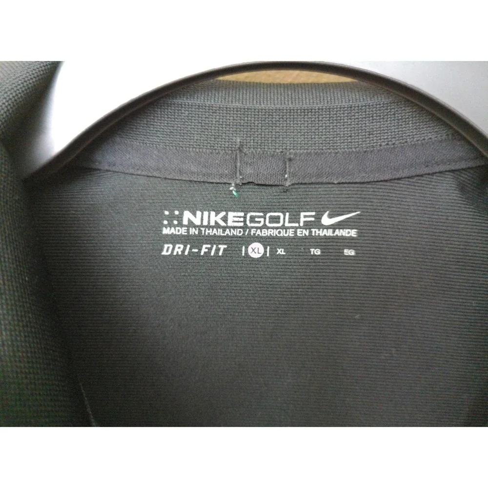 Nike Golf Polo Shirt Mens Black Size XL Dri Fit Athletic Short Sleeve